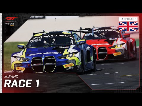 LIVE | Race 1 | Misano | GT World Challenge Europe powered by AWS 2025 (English)