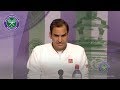 Roger Federer Quarter-Final Press Conference Wimbledon 2019