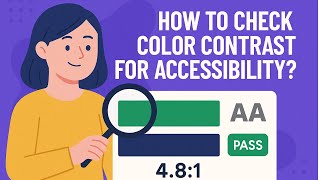 How to check color contrast for web accessibility?