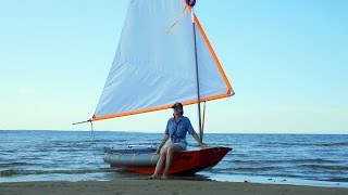preview picture of video 'Dinghy Sailing Holidays / Under Lateen Sail - Part 3 // Прогулочный швертбот под латинским парусом'