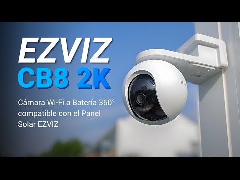 EZVIZ CB8 2K | Cámara Wi-Fi 360° a Batería - ¡Hasta 210 días sin cargar la batería!