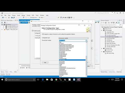 SSIS 15 - PackageConfig SQLServer EnvironVar Config