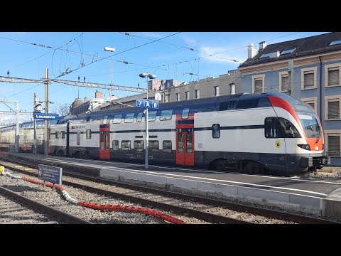 Des trains à Neuchâtel, Lausanne et Vevey