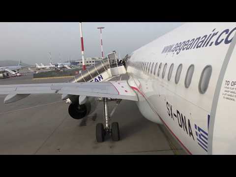 boarding Aegean Air Flight A3932 from Athens to Cairo