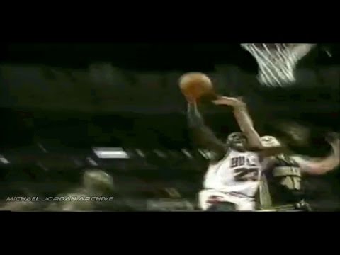 Michael Jordan Dunks Over 7-4 Rik Smits! (1998 Playoffs)