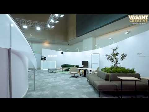 Modern exhibition stand design by Vasant Creative