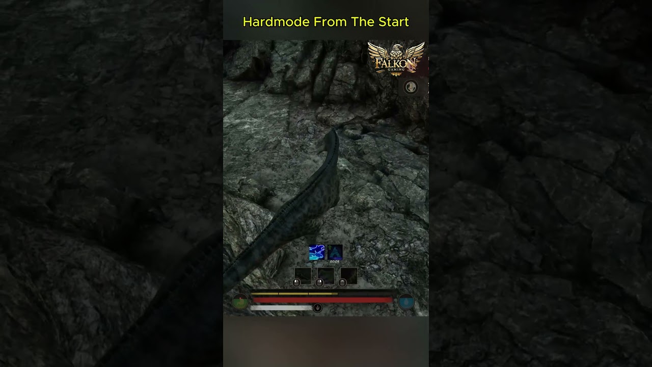 Hardmode from the beginning 😅Path of Titans  #gaming #dinosaur