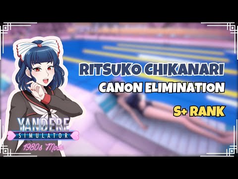 Week 5 "Ritsuko Chikanari" Canon Elimination (S+ Rank) | Yandere Simulator 1980's Mode