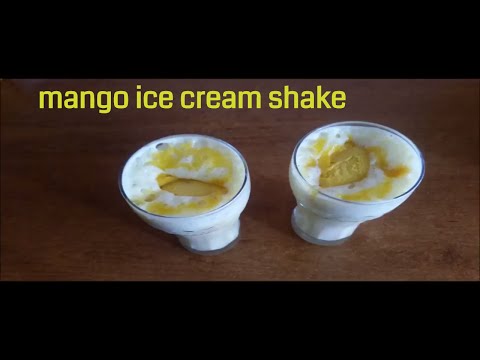 mango ice cream shake