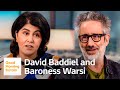 ‘A Muslim and a Jew Go There’ David Baddiel and Baroness Warsi Co-Host New Podcast