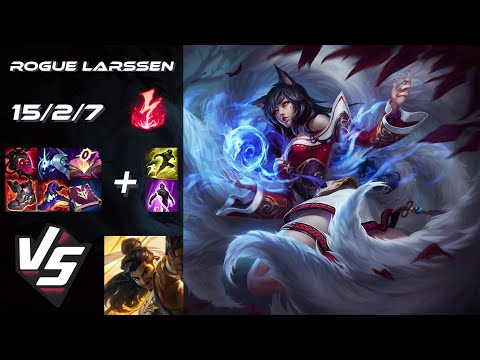 Rogue Larssen MID Ahri vs Akshan - EU Grandmaster Patch 25.S2.1