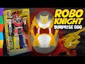 ROBO KNIGHT Giant Surprise Egg w Imaginext Power Rangers Toys Megazord and Megaforce Sword by ToyRap