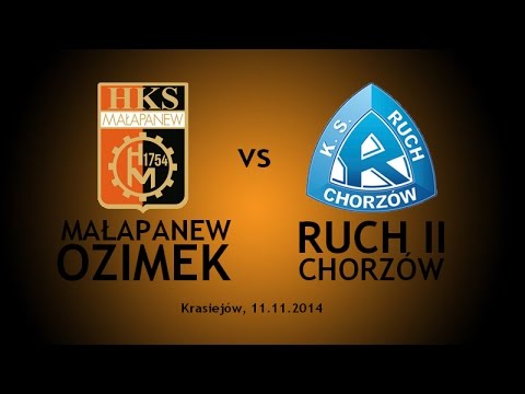 MałapanewTV: Małapanew 1-2 Ruch II Chorzów 11.11.2014