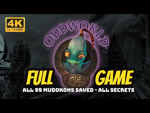 Oddworld: Abe's Oddysee [PC] 100% Gameplay Walkthrough FULL GAME [4K60ᶠᵖˢ🔴]