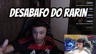 BKINHO FALA SOBRE DESABAFO DO RARO