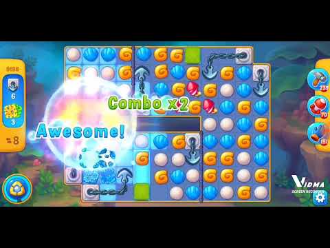 Fishdom. 9198 level no boosters and diamonds. 17 moves