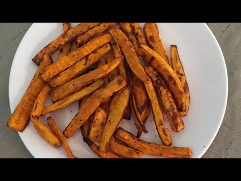 How to make AirFried Sweet Potatoe Fries | Ninja Foodi Grill 5 in 1 | Mumtaz Hasham