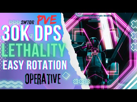 SWTOR 7.7 Lethality Operative PvE Guide: Easiest 30K+ DPS Rotation!
