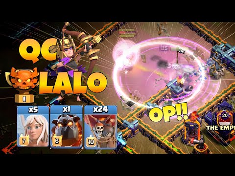 TH15-CWL QC Lalo(Rider) Attack Strategy in Champ1 [Clash of Clans]