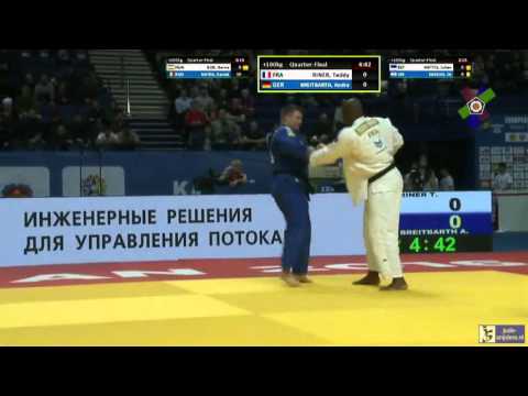 Judo 2016 European Championships Kazan: Riner (FRA) - Breitbarth (GER) [+100kg] QF