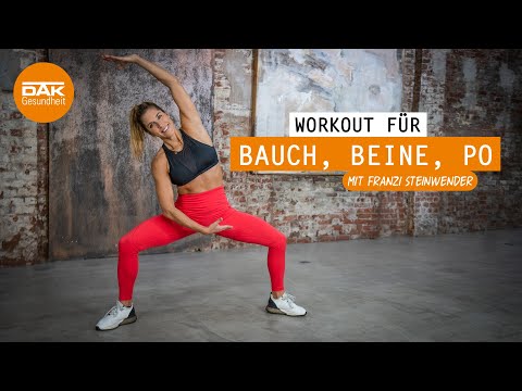 Workout für Bauch, Beine, Po | #fitmitfranzi | DAK-Gesundheit