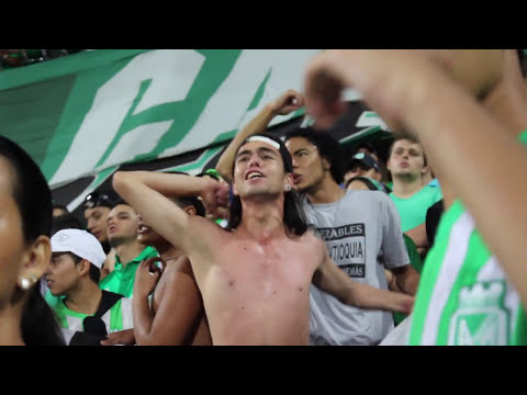 "Así se vivió el título de la Superliga 2016 - Atlético Nacional vs Cali." Barra: Los del Sur &bull; Club: Atlético Nacional