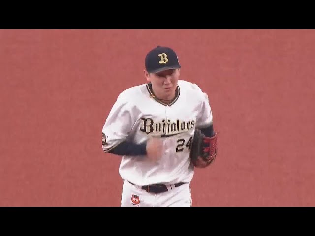 【2回表】バファローズ・紅林弘太郎 得点を許さないファインプレー!! 2022年4月16日 オリックス・バファローズ 対 埼玉西武ライオンズ