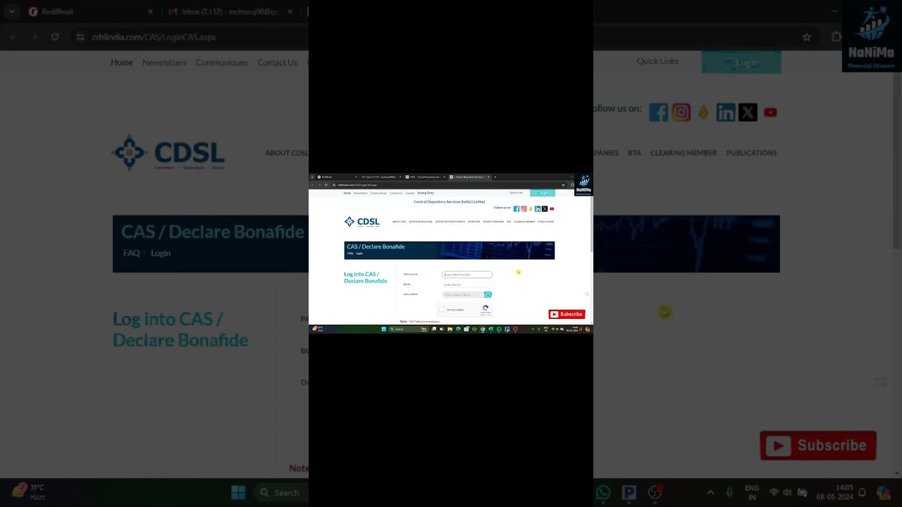 How to download Consolidated Account Statement for MF/ Shares via CDSL | #cas #cdsl #mf #shares