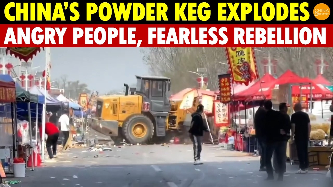 China’s Powder Keg Explodes! Petitioners Go to Extremes, Bulldozer Rams Crowd!
