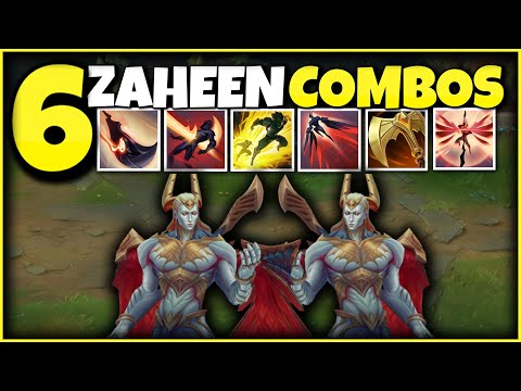 New 6 Basic Zaahen COMBOS That You Can Easy Learn & Master | League of Legends Zaheen Combo Guide