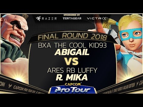 BXA The Cool Kid93 (Abigail) vs. Ares RB Luffy (R. Mika) - Pools - Final Round 2018 - SFV - CPT 2018