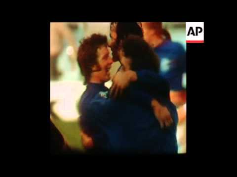 SYND 25 10 75 SCOTTISH LEAGUE CUP RANGERS v CELTIC FOOTBALL