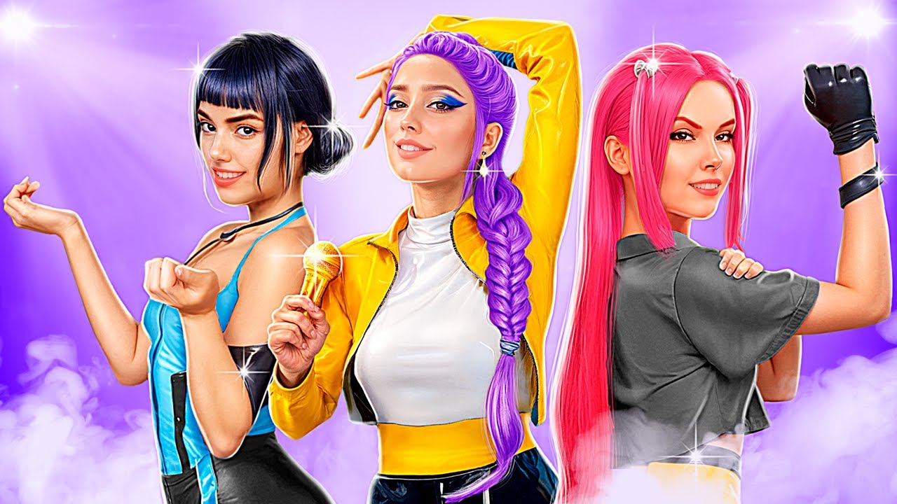 K-POPデモンハンターのだいへんしんチャレンジ！リアルライフでルミがおしゃれになるようすをみてみよう！