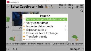 Leica Captivate - Importación y exportación