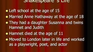 Shakespeare Presentation