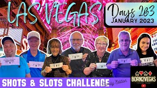 Vegas Days 2&3 - SHOTS & SLOTS CHALLENGE DOWNTOWN + HAND PAY - January 2023