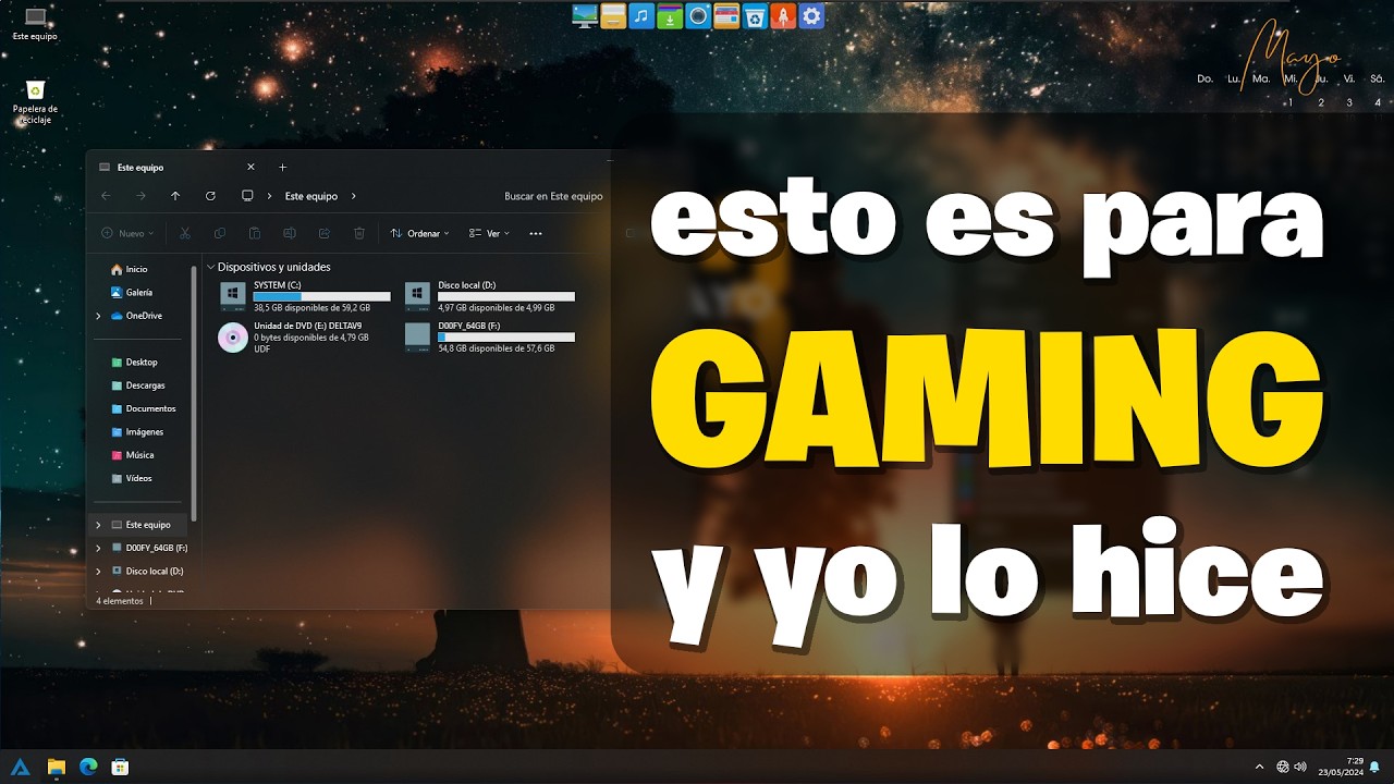 Creando y Optimizando el Windows que No Existe para Gaming #xdoofy92 #dprojects #windows