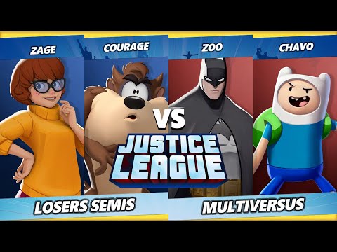 Justice League Losers Semis - Zage & Courage Vs. Zoo & Chavo - Multiversus Tournament