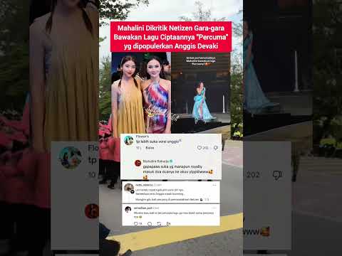 Dikritik gara2 bawakan lagu \percuma\, Mahalini balas komen netizen