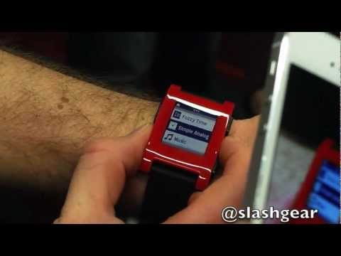 Pebble Smartwatch hands on and demo by Eric Migicovsky