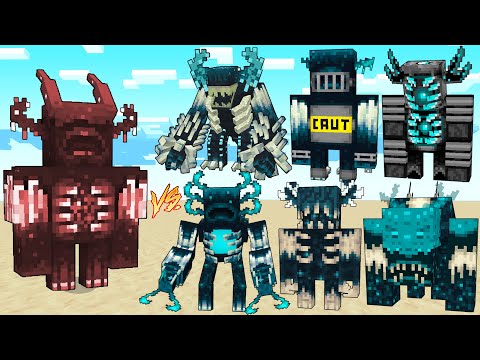 BULKY WARDEN Vs NEW Wardens PLUS+ Mobs / Minecraft Mob Battle