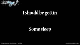 Kim Richey   I Know   Karaoke Version Instrumental