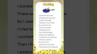 Cooking#englishlanguage  #english #readingeanglish h#easyenglisheveryday  #englishlearning #shorts