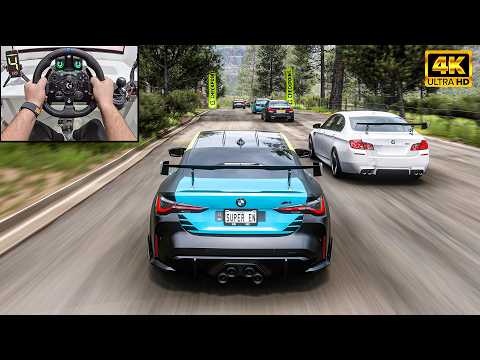 BMW M4 G82 Competition VS Supercars - Forza Horizon 5 | Logitech G923 Steering Wheel