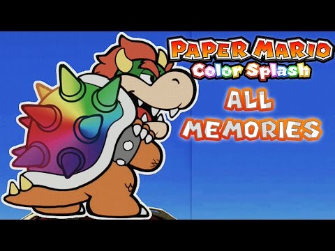 Paper Mario: Color Splash - All Big Paint Star Memories!