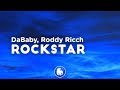 DaBaby ROCKSTAR Clean Lyrics Feat Roddy Ricch