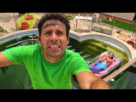 Der Betrüger hat die Meerjungfrau gefangen! Meerjungfrau lustige Situationen