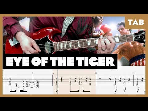 Survivor - Eye of the Tiger - Guitar Tab | Lesson | Cover | Tutorial