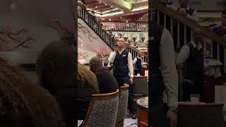 POV: Carnival dining room staff singing goodbye and now you’re emotional 😭🎤🚢 #glory #cruise
