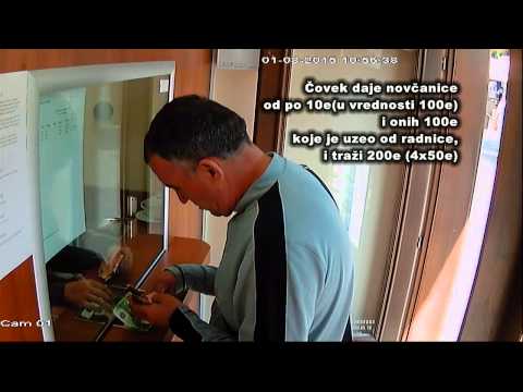 Prevara u menjacnici za 100€, exchange office, Betrug in der Wechselstube